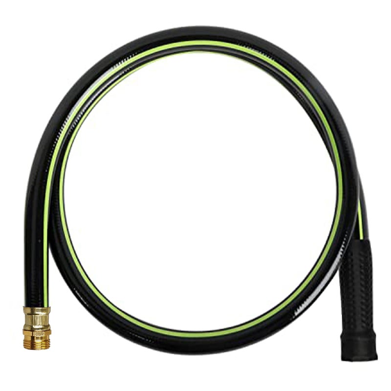 Worth Leader Short Garden Hose 3/4 in. x 4 ft. -Heavy Duty Durable Lightweight PVC Rubber Water Pipe for Agriculture, Lawn Care & Commercial Use -No Kink, Flexible, Leakproof, Male to Female Fittings - Image 1